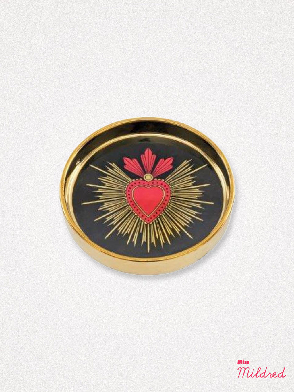 Round Trinket Dish -Sacred Heart