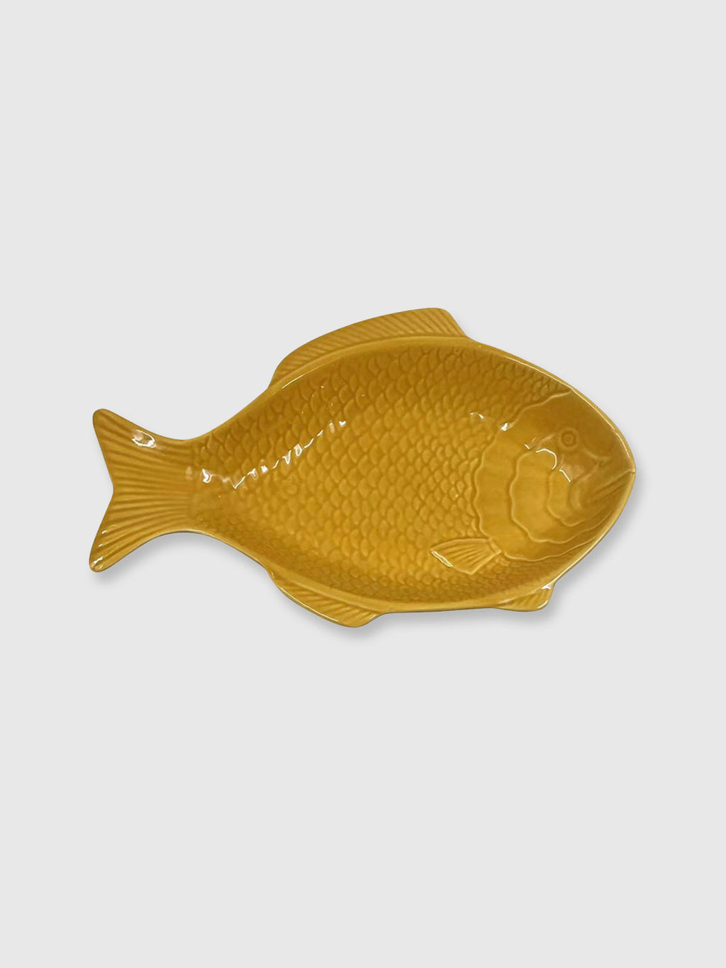 Fish Shaped Ceramic Bowl - Yellow