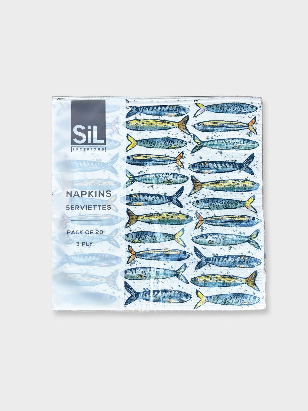 Sardine Fish Print Paper Napkin Serviettes