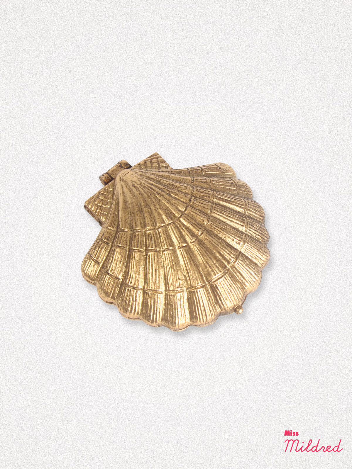 Scallop Clam Shell Shaped Trinket Dish - Gold