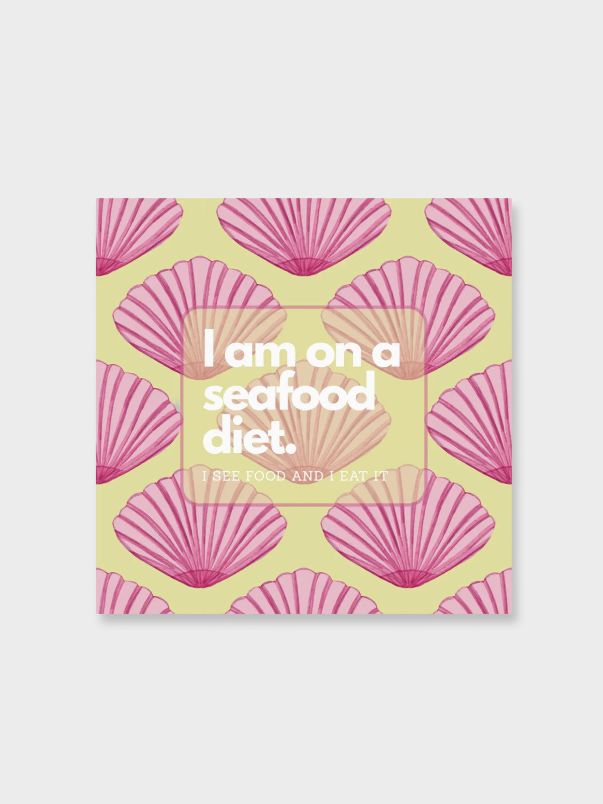 Seafood Diet Shell Print Paper Napkin Serviettes