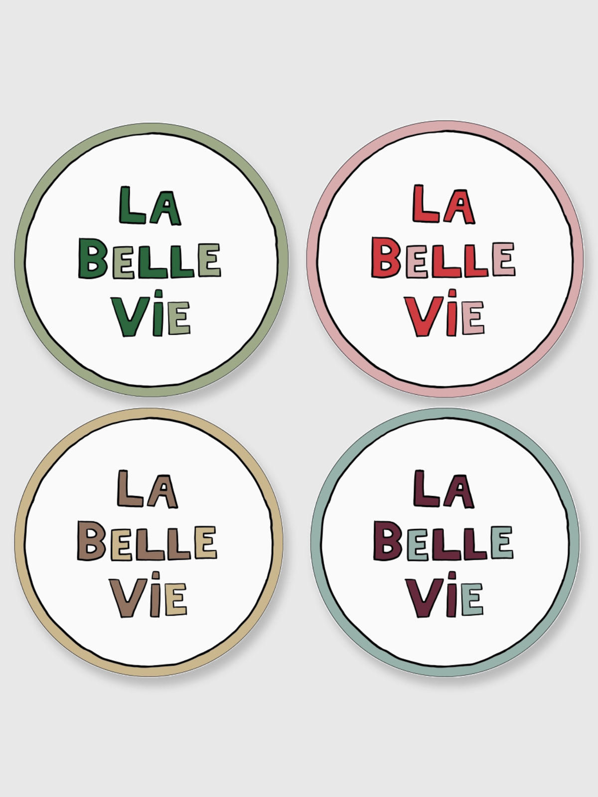 La Belle Vie - Set of 4 Side Plates