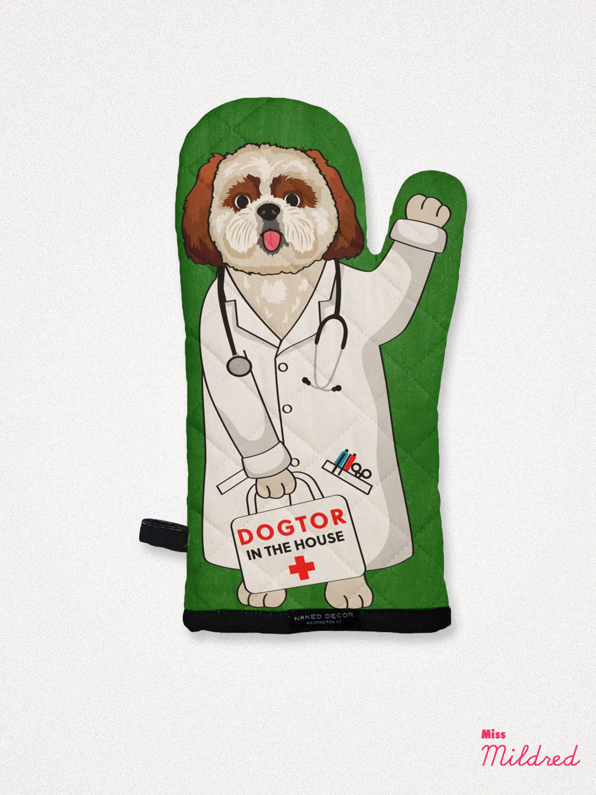 Shih Tzu Dog -Dogter in the House - Oven Mitt