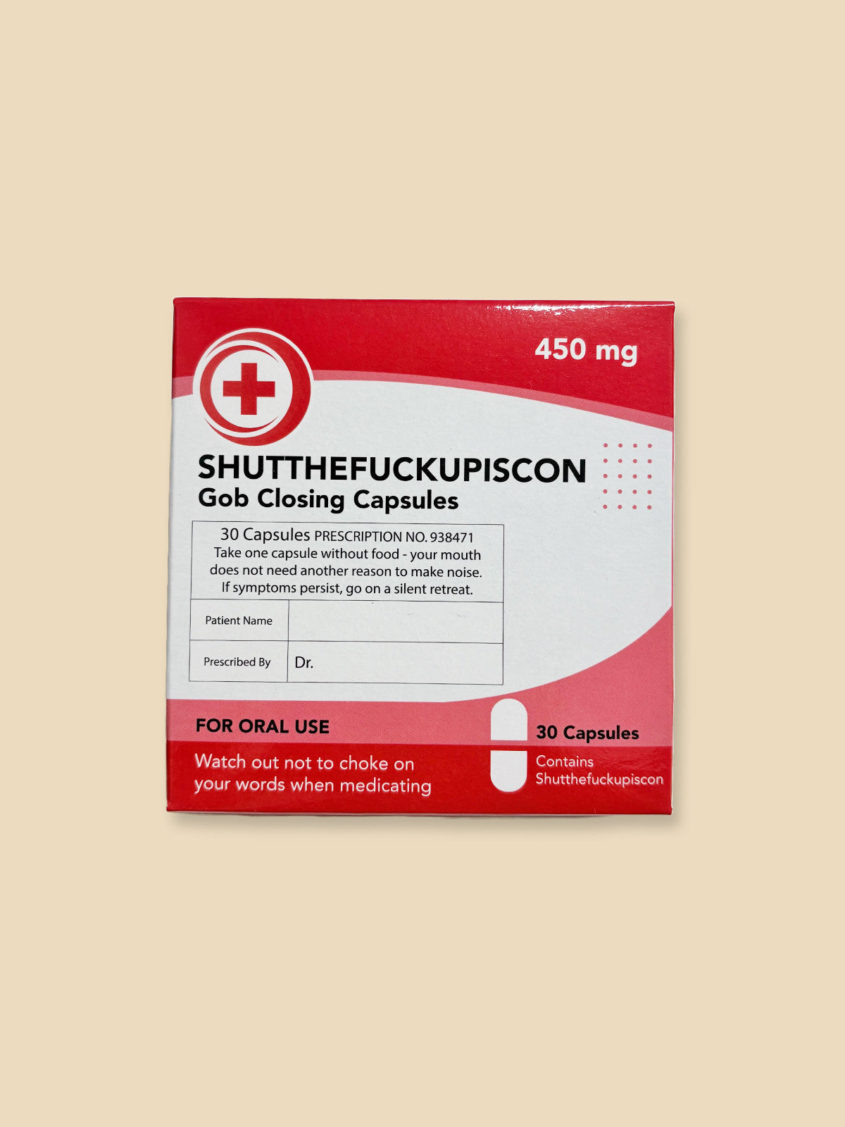 Shutthefuckupiscon - Novelty Prescription Mint Sweets