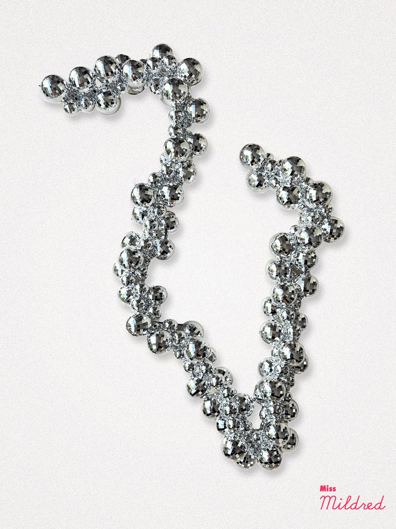 Silver Disco Bauble Garland - 180cm