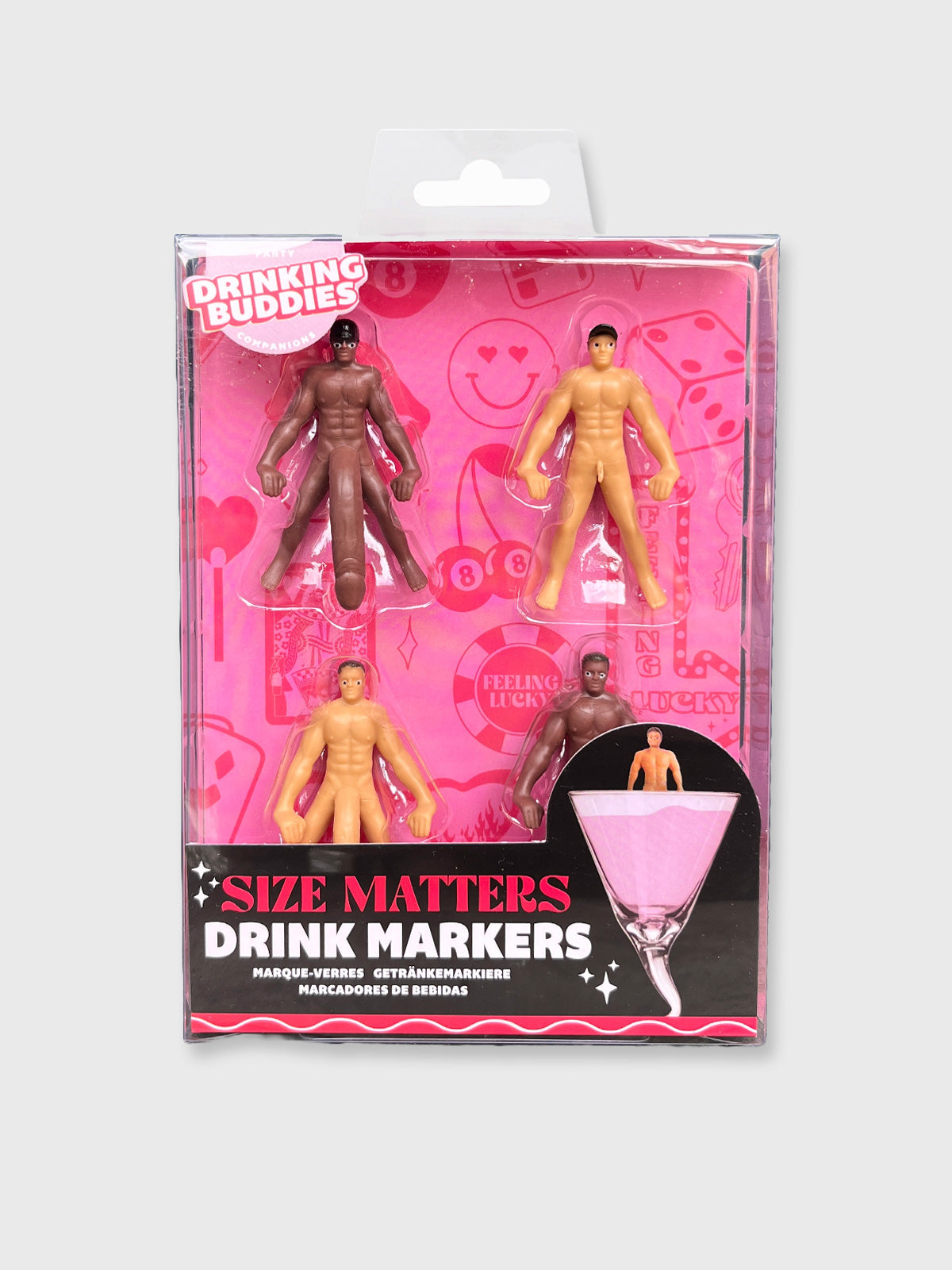 Cheeky Male Willy Drink Hanging Markers
