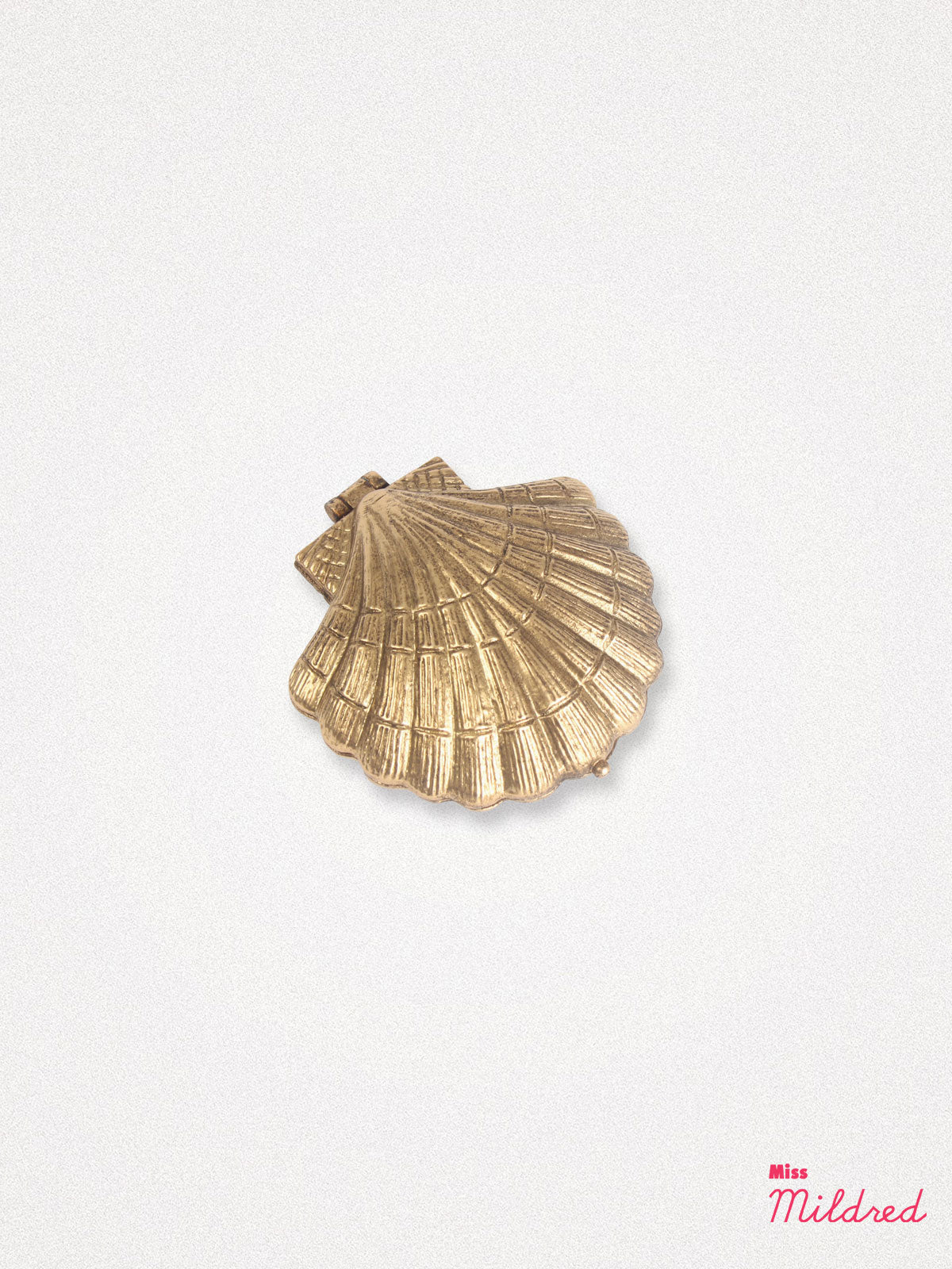 Small Scallop Clam Shell Shaped Trinket Dish - Gold