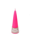 Cone Candle - Bright Pink - 15cm