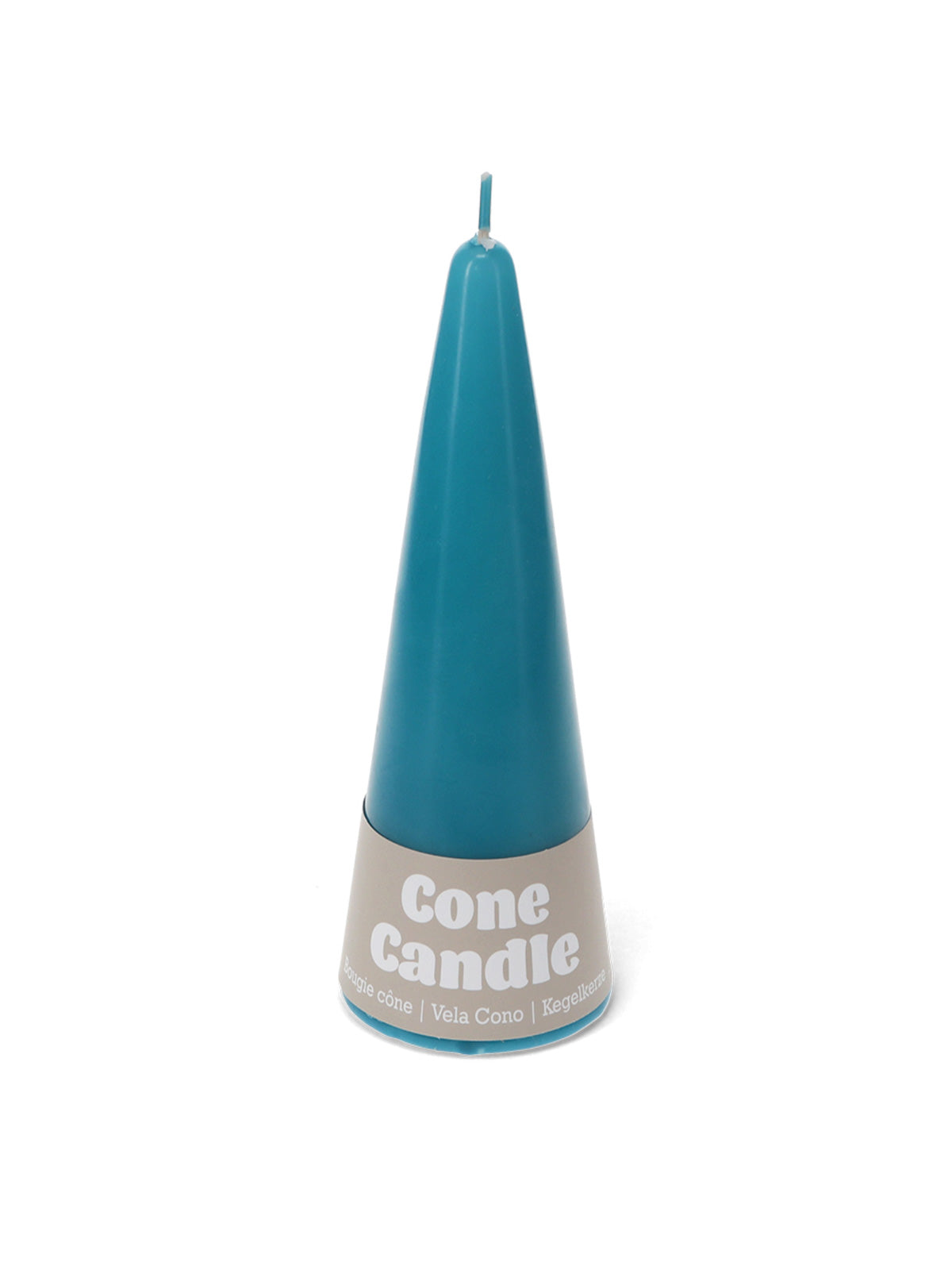 Cone Candle - Blue - 15cm