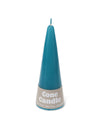 Cone Candle - Blue - 15cm