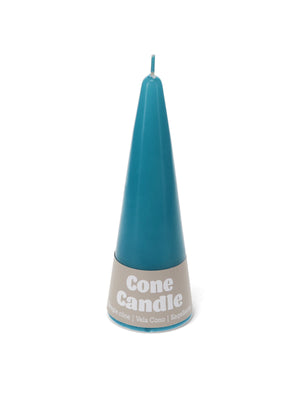 Cone Candle - Blue - 15cm