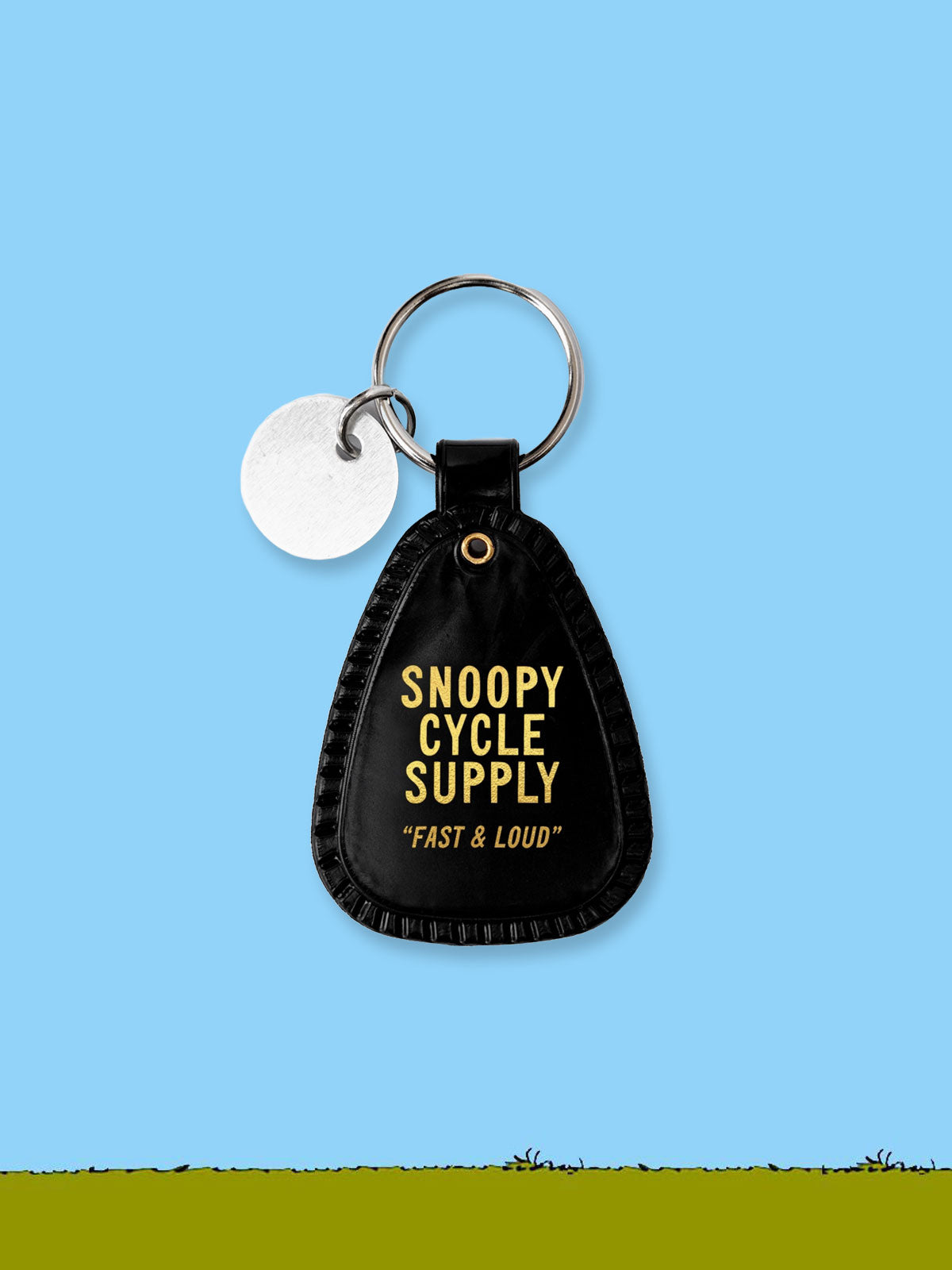 Peanuts X 3P4 Keyring - Snoopy Motorcycle