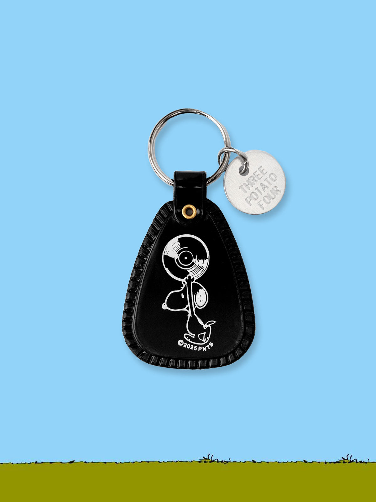 Peanuts X 3P4 Keyring - Snoopy LP Record