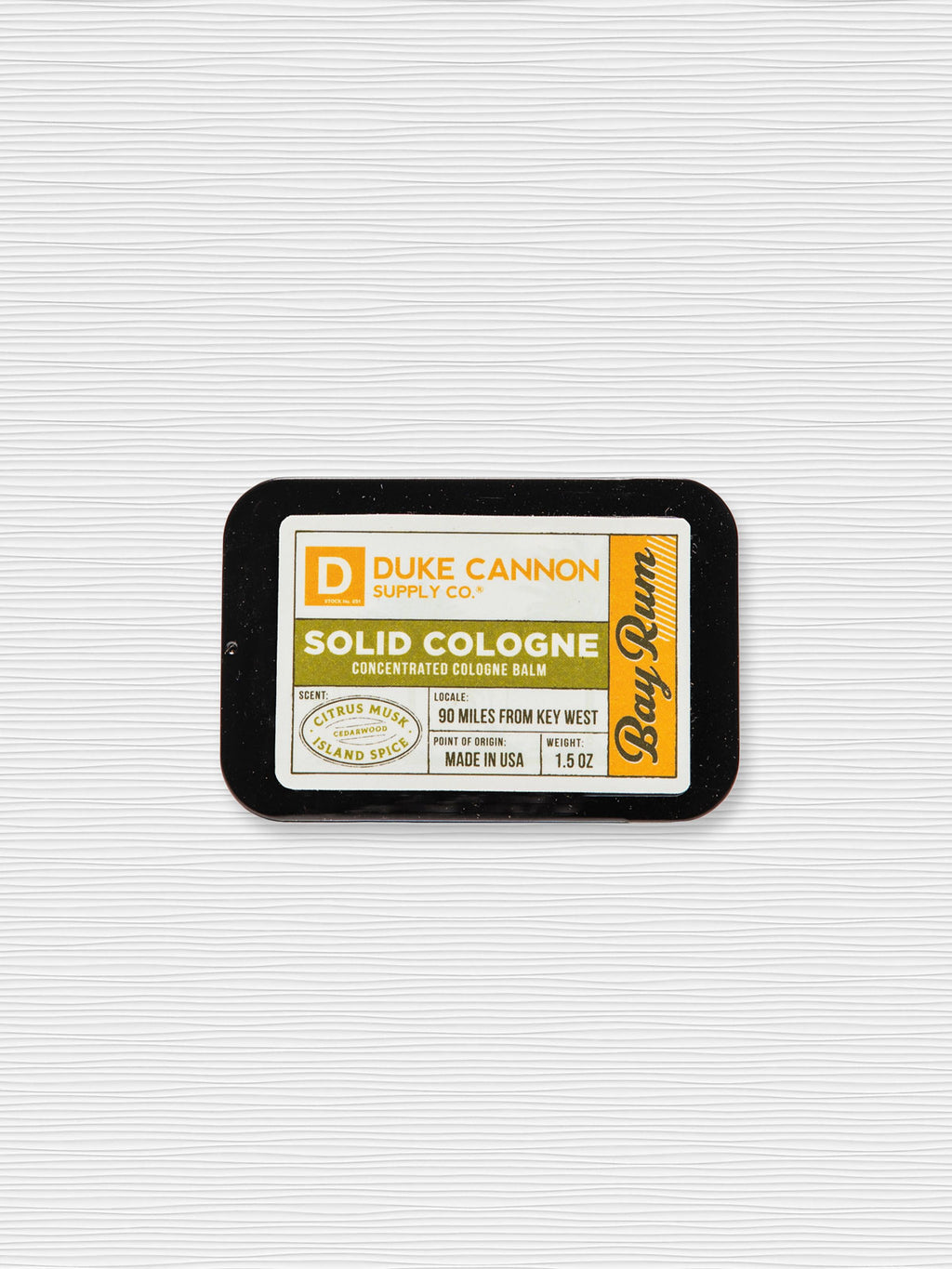 Duke Cannon - Solid Cologne - Bay Rum