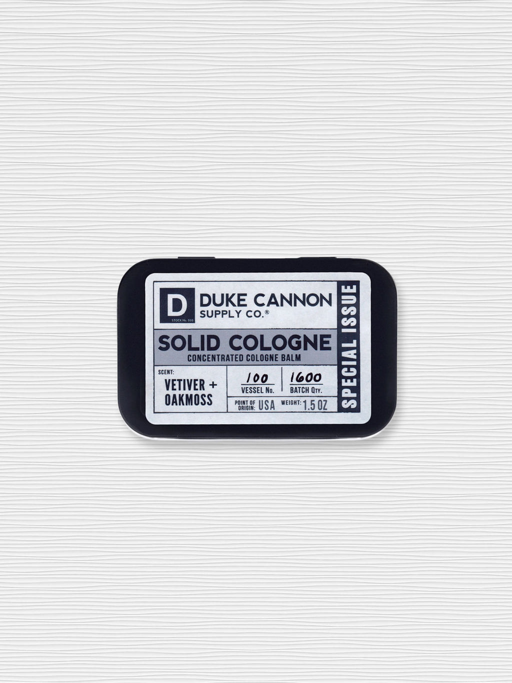 Duke Cannon - Solid Cologne - Vetiver & Oakmoss