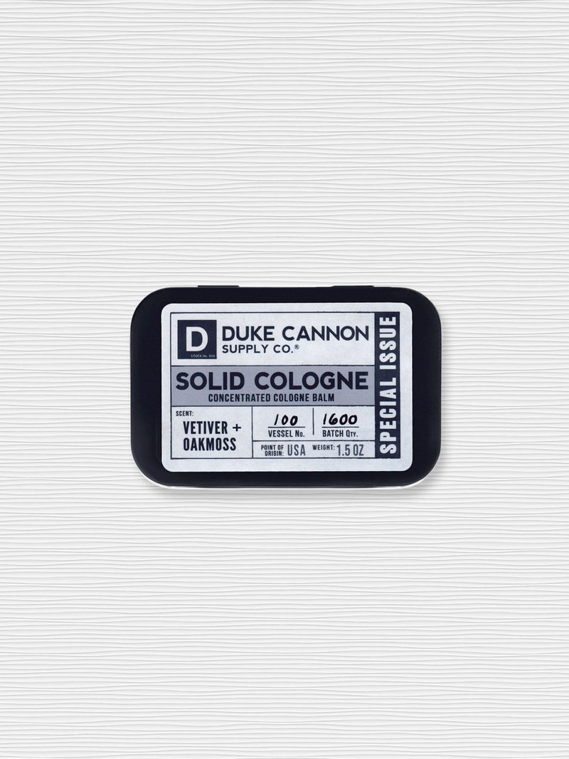 Duke Cannon Solid Cologne Vetiver Oakmoss - Main Image