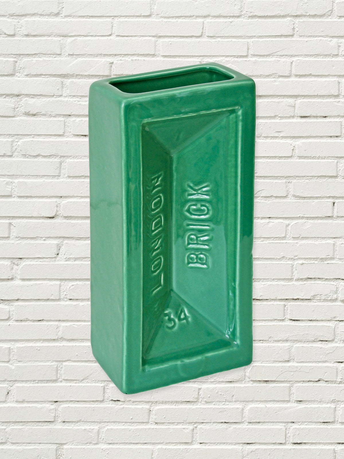 London Brick Vase - Green