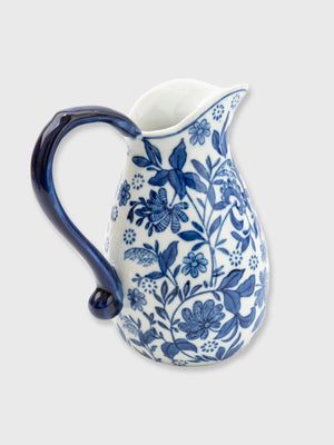 Sumatra Blue & White Jug - 21cm