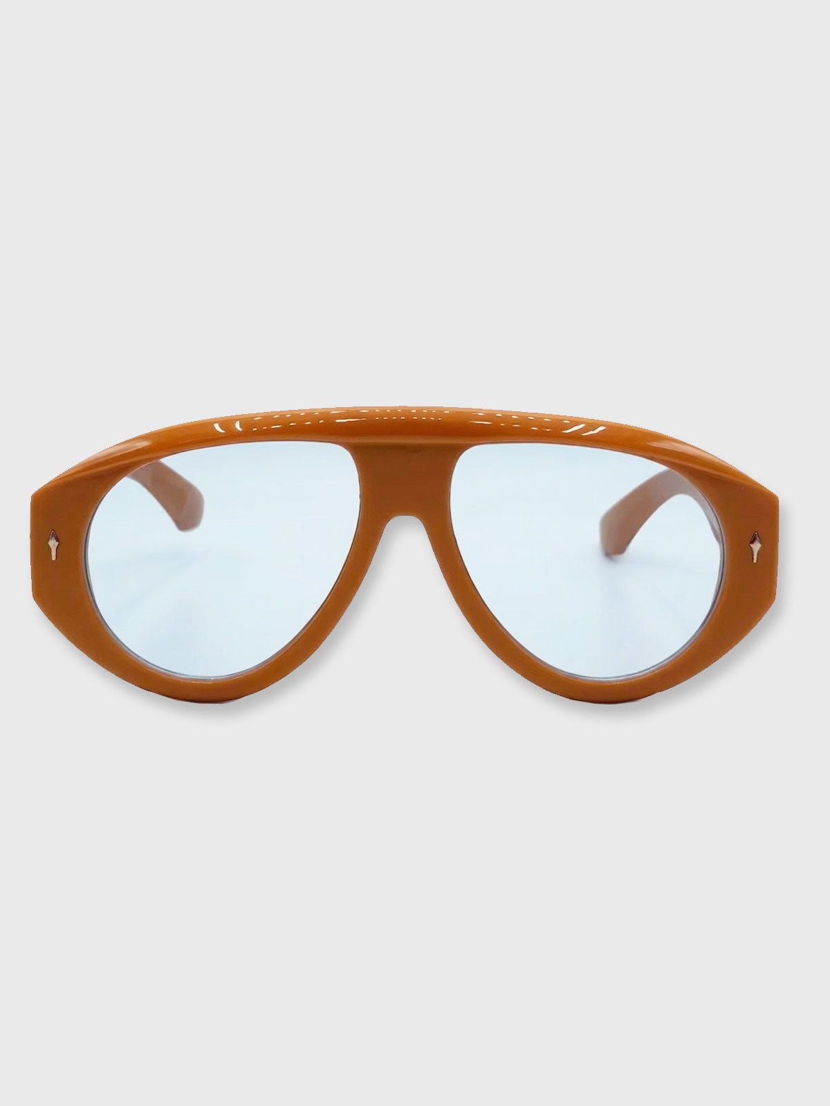 Sunglasses Oversized Bold Aviator Sunglasses - Orange