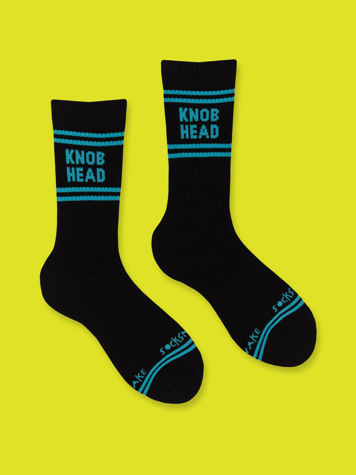 Sweary Socks - Knob Head - Black