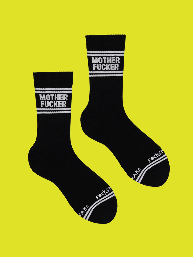 Sweary Socks - Mother Fucker - Black