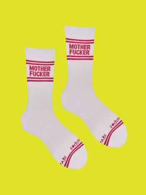 Sweary Socks - Mother Fucker - White