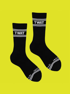 Sweary Socks - Twat - Black