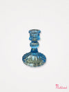 Glass Candle Holder 10.5cm - Blue