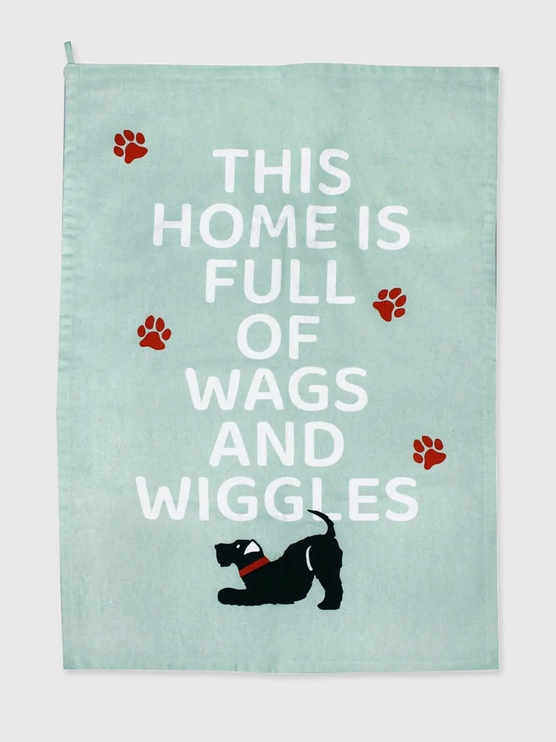 Wags and Wiggles Dog - Cotton Tea Towel