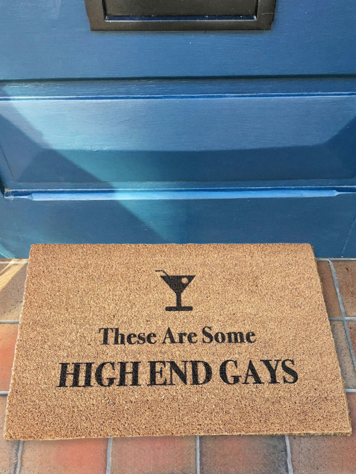 EXCLUSIVE ‘These Are Some High End Gays' Door Mat