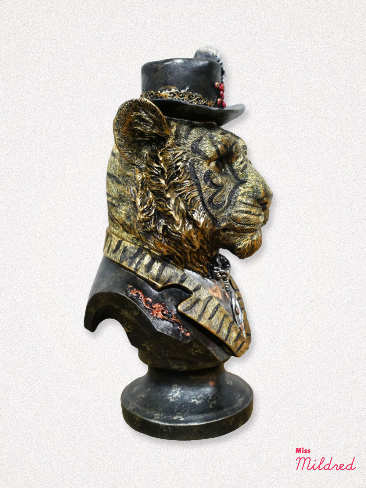 Tiger Bust Statue - 38cm