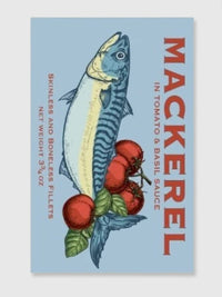 Tinned Fish Tea Towel - Mackerel