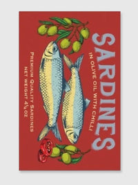 Tinned Fish Tea Towel - Sardines