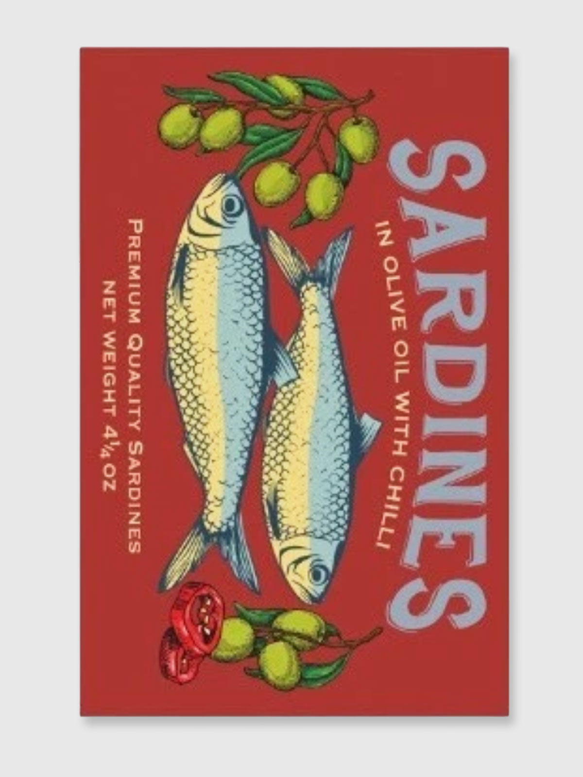 Tinned Fish Tea Towel - Sardines