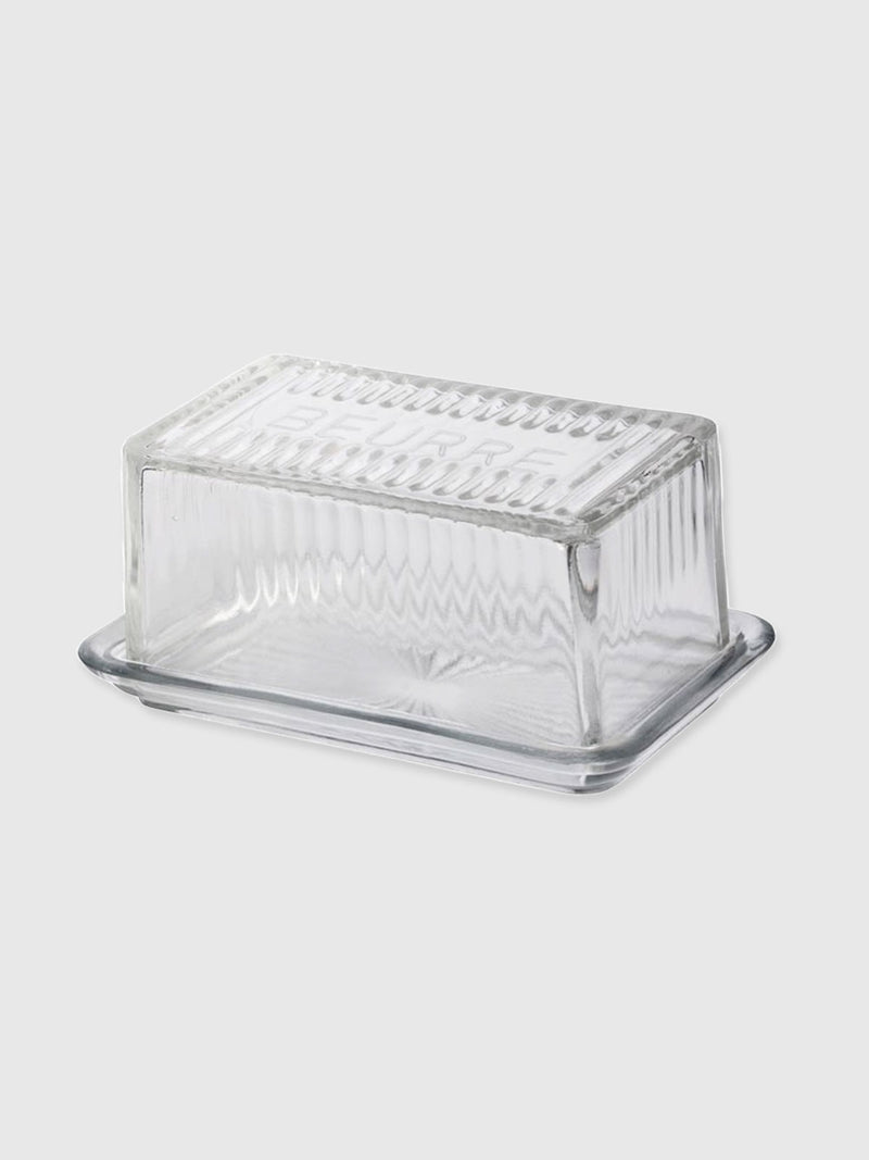 Traditional Beurre Glass Butter Dish