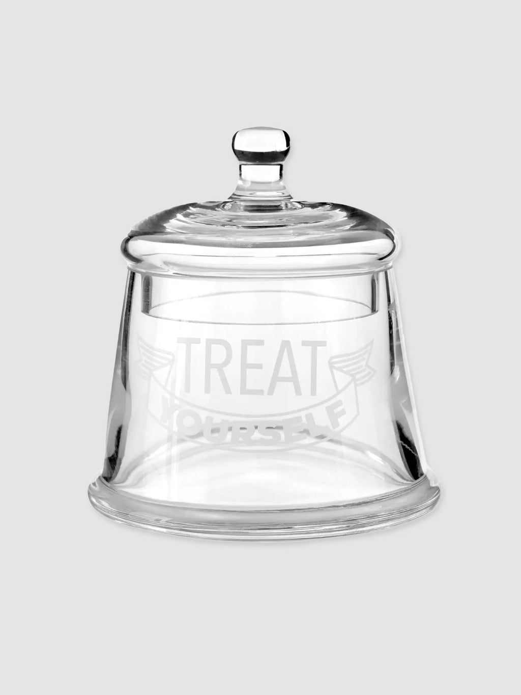Treat Yourself Bell Shaped Glass Storage Jar