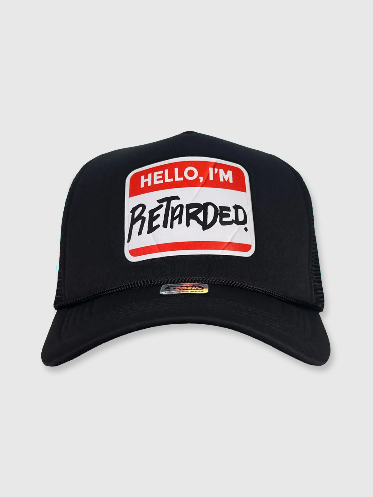 Trucker Logo Hat / Cap - Hello I'm Retarded