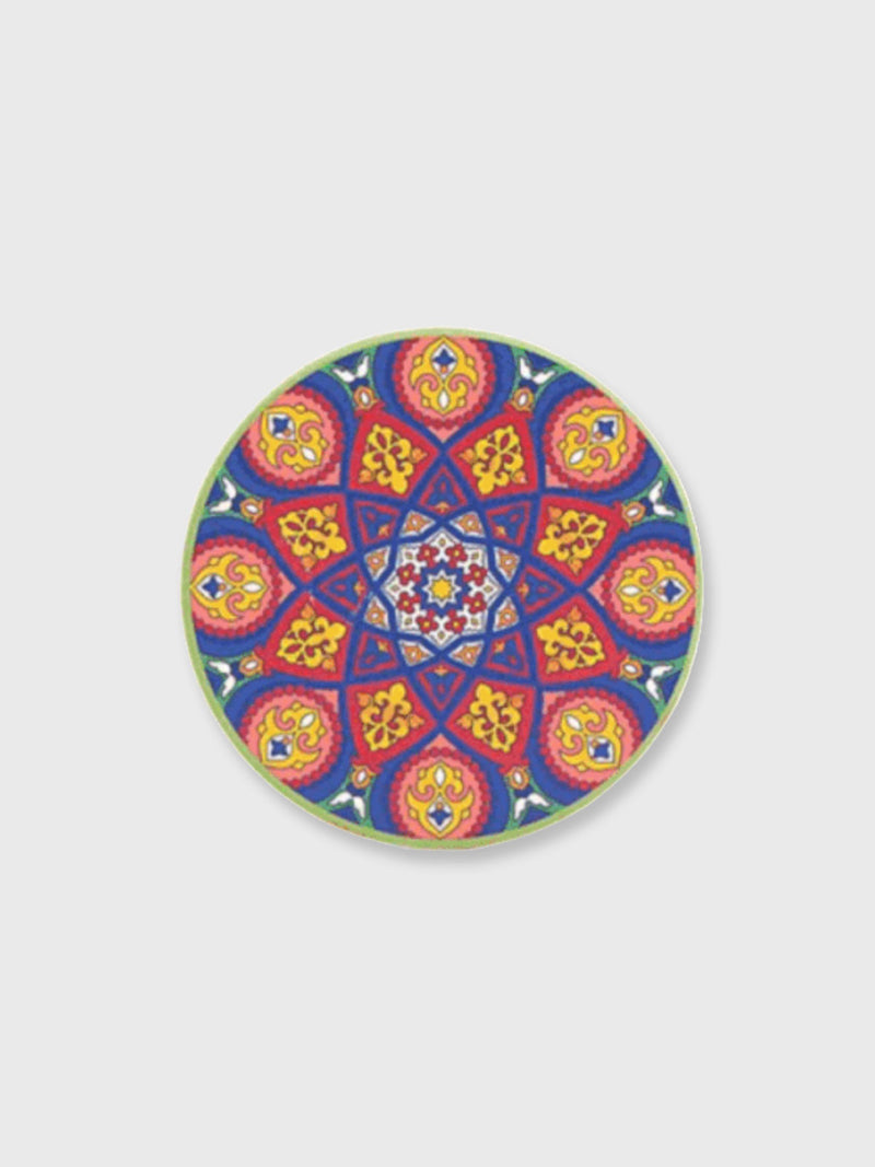 Tuscany Ceramic Round Coaster - Green Blue