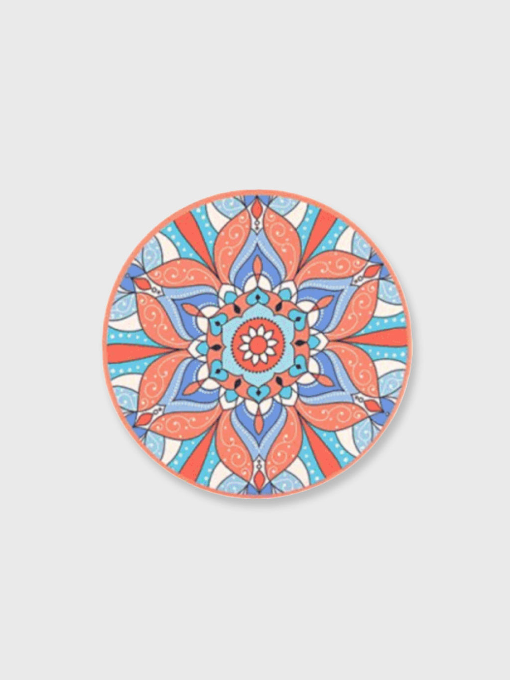 Tuscany Ceramic Round Coaster - Orange
