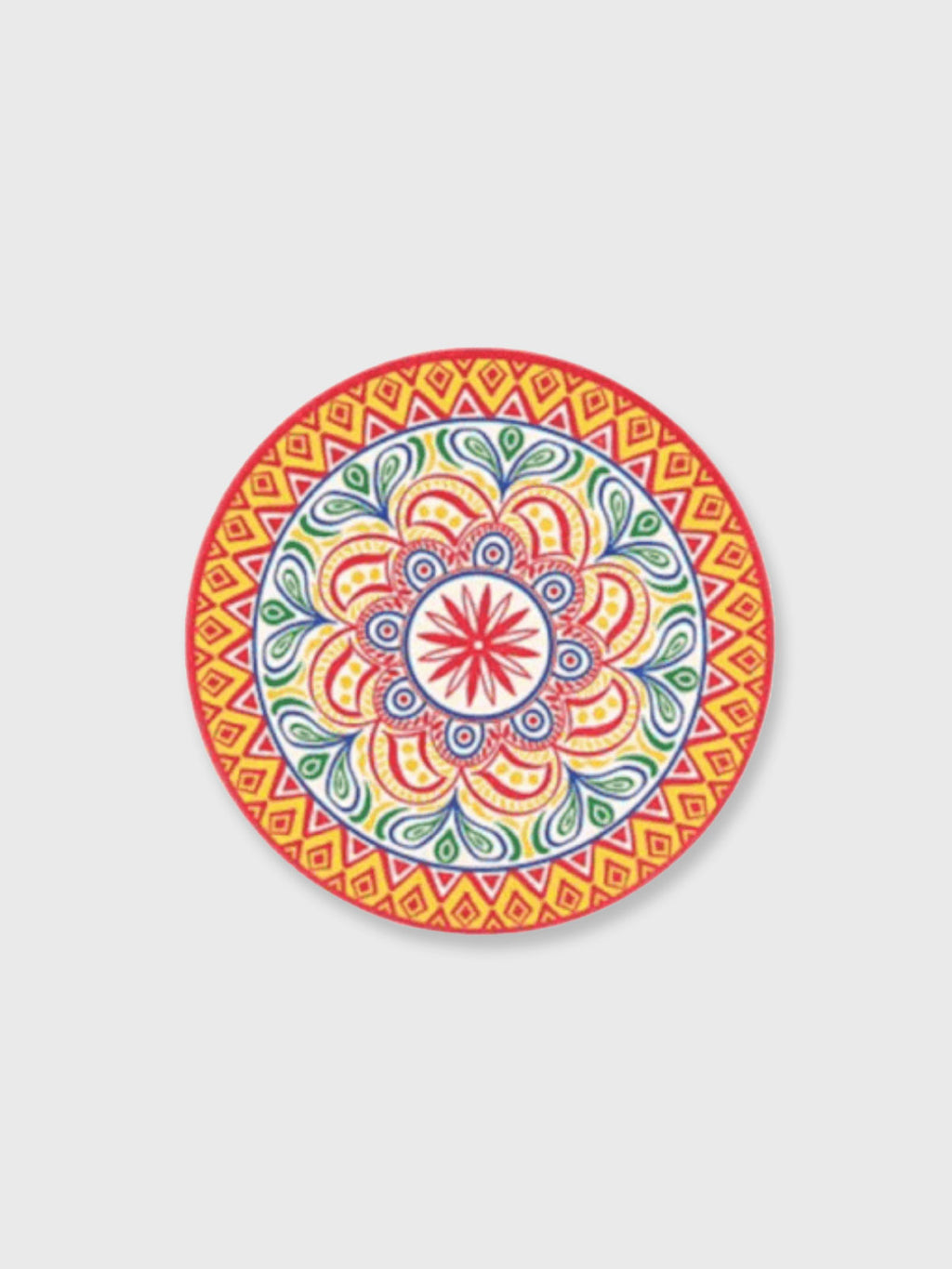 Tuscany Ceramic Round Coaster - Red