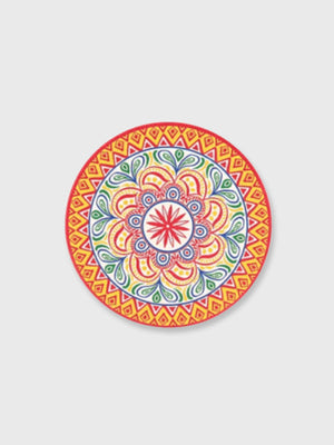 Tuscany Ceramic Round Coaster - Red