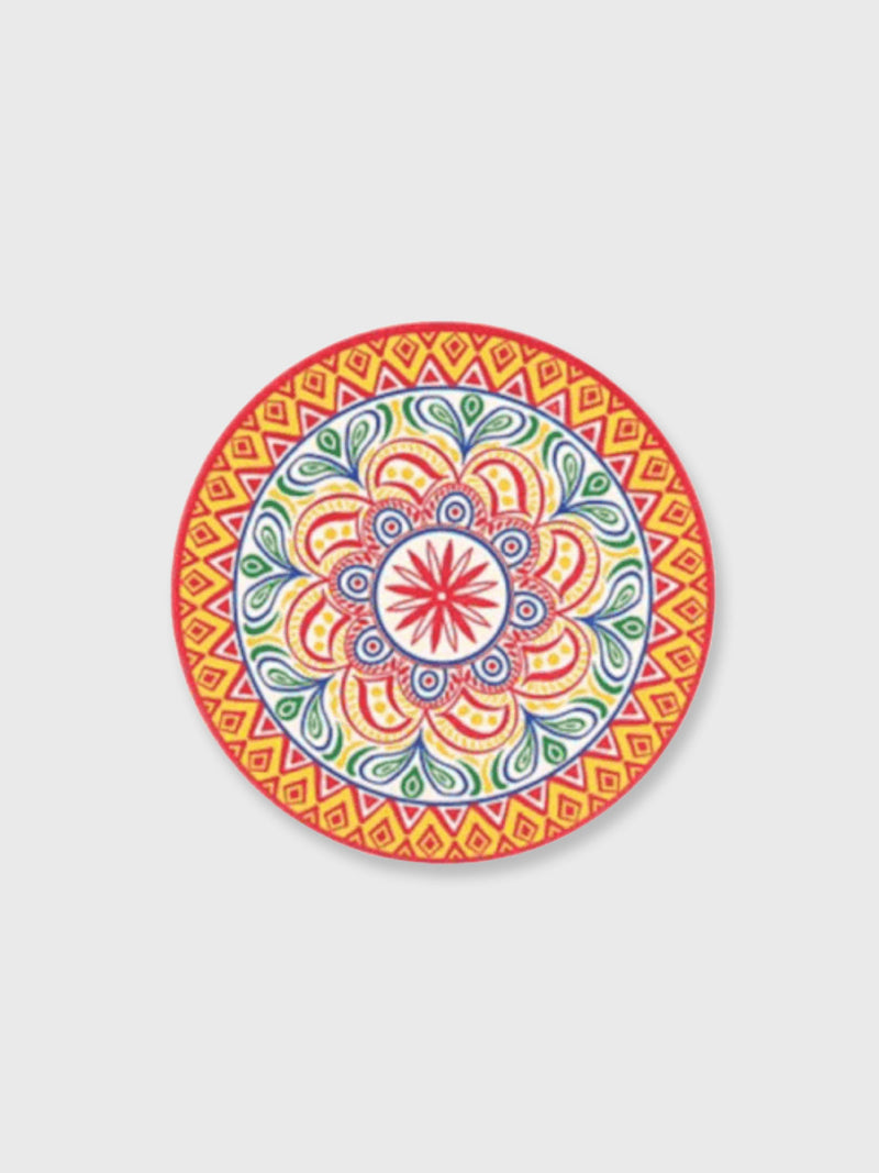Tuscany Ceramic Round Coaster - Red