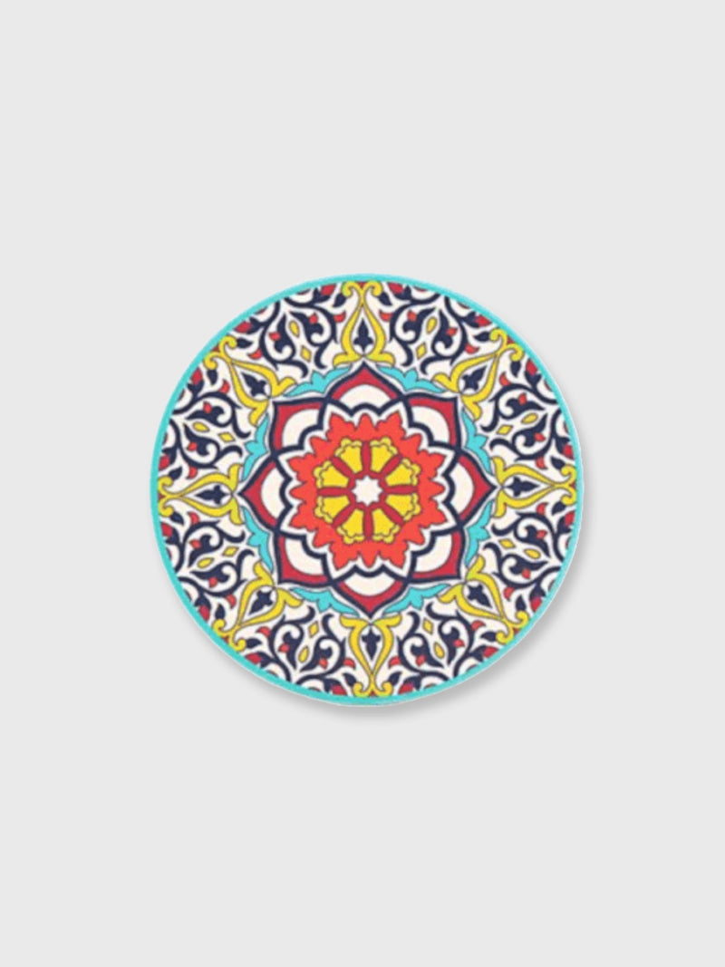 Tuscany Ceramic Round Coaster - Teal