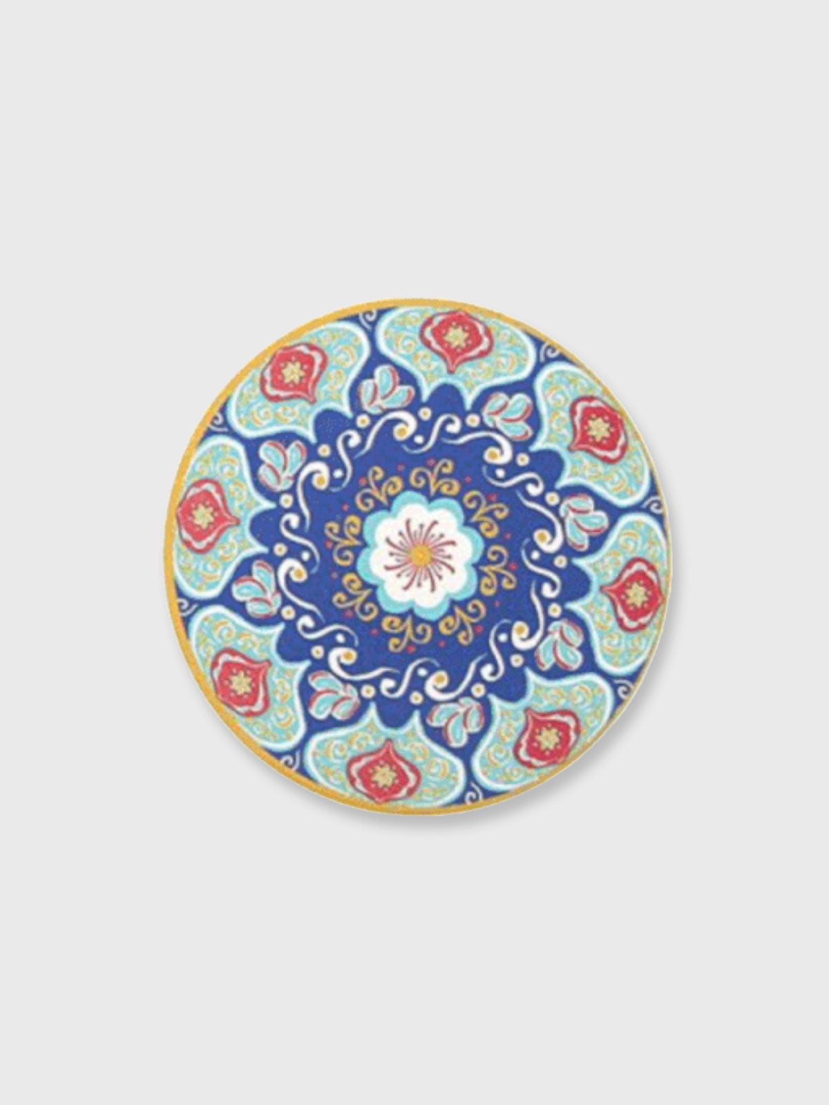 Tuscany Ceramic Round Coaster - Yellow