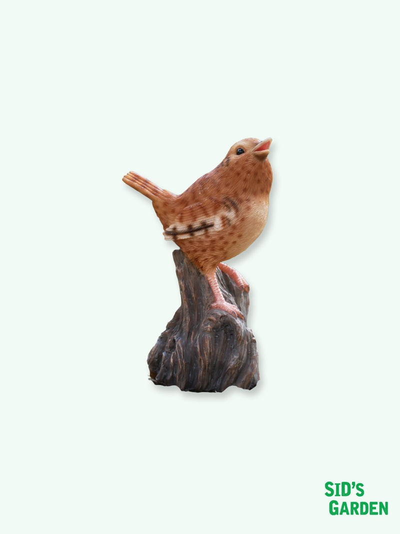 Tweeting Bird Wren Sound Effect Garden Ornament