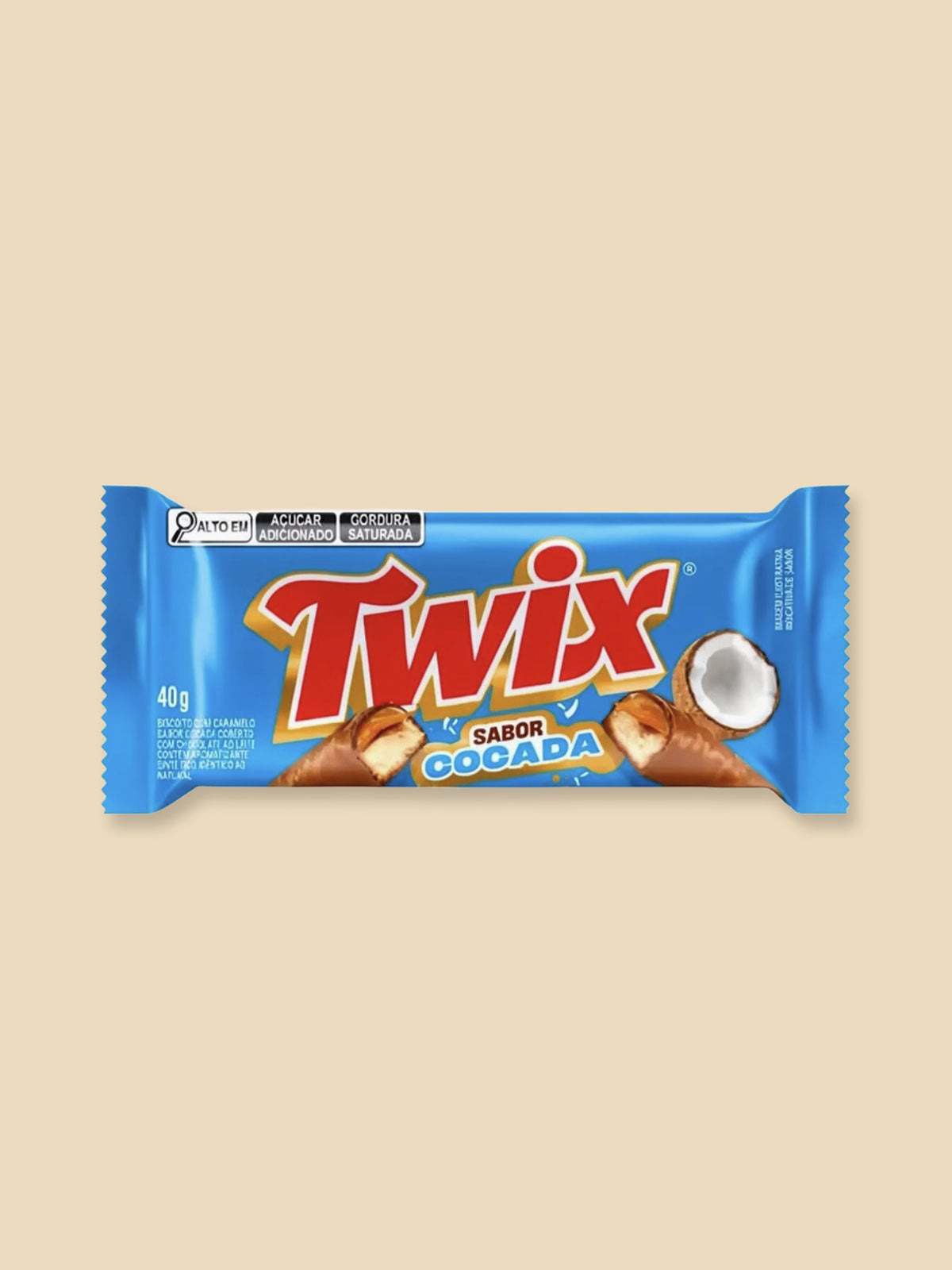 Twix Coconut Chocolate Bar Brazil Import - 40g