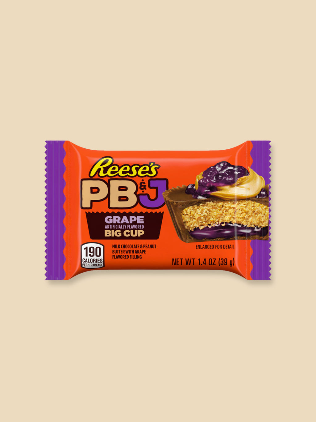 Reese's Peanut Butter & Grape Jelly Cup USA Import - 39g