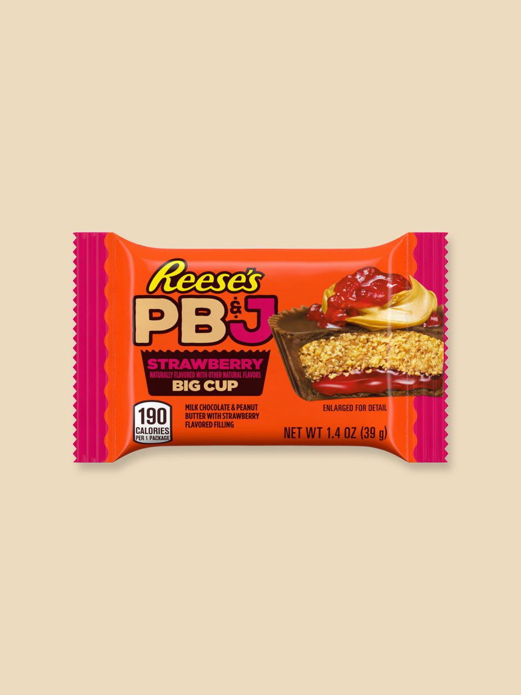 Reese's Peanut Butter & Strawberry Jelly Cup USA Import - 39g