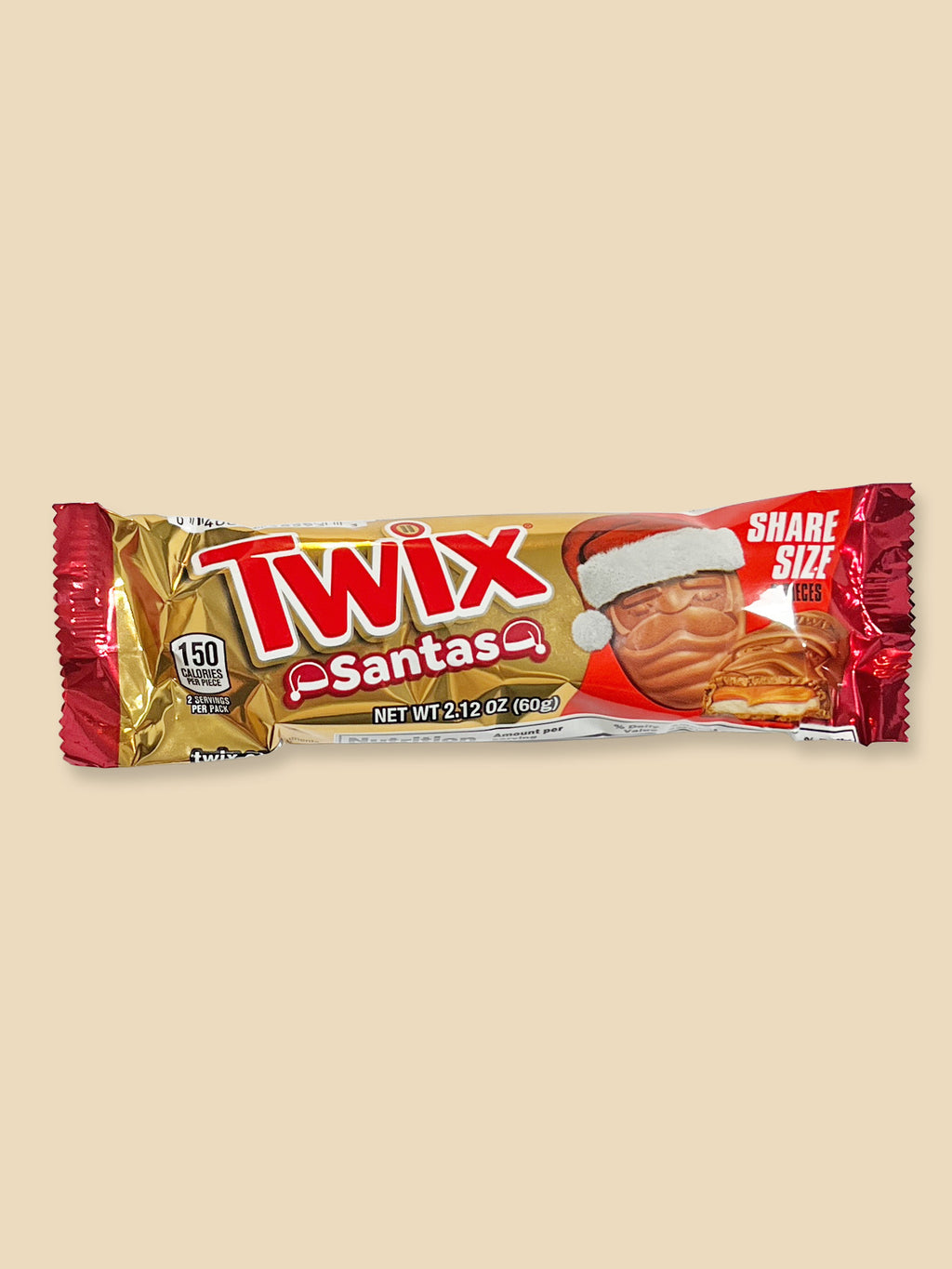 Twix Caramel Santa USA Import - 60g