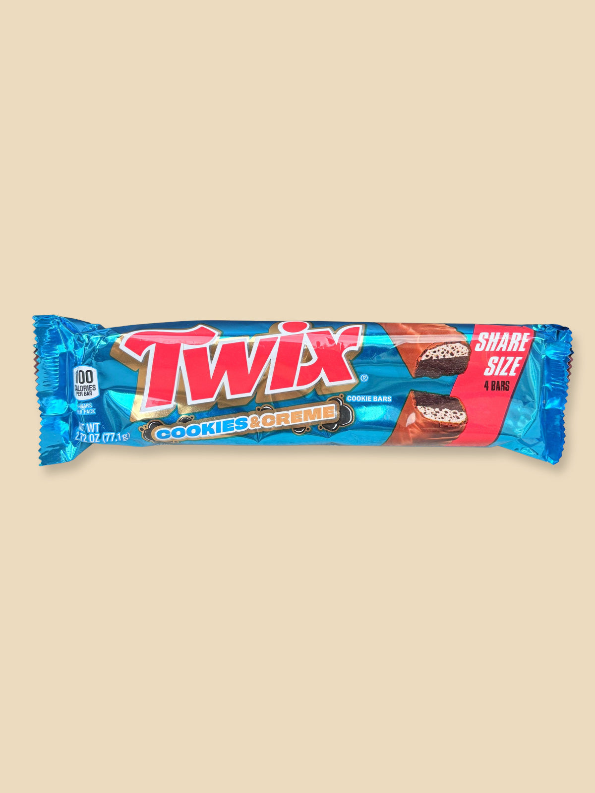 Twix Cookies and Creme Chocolate King Size Bar USA Import - 77g